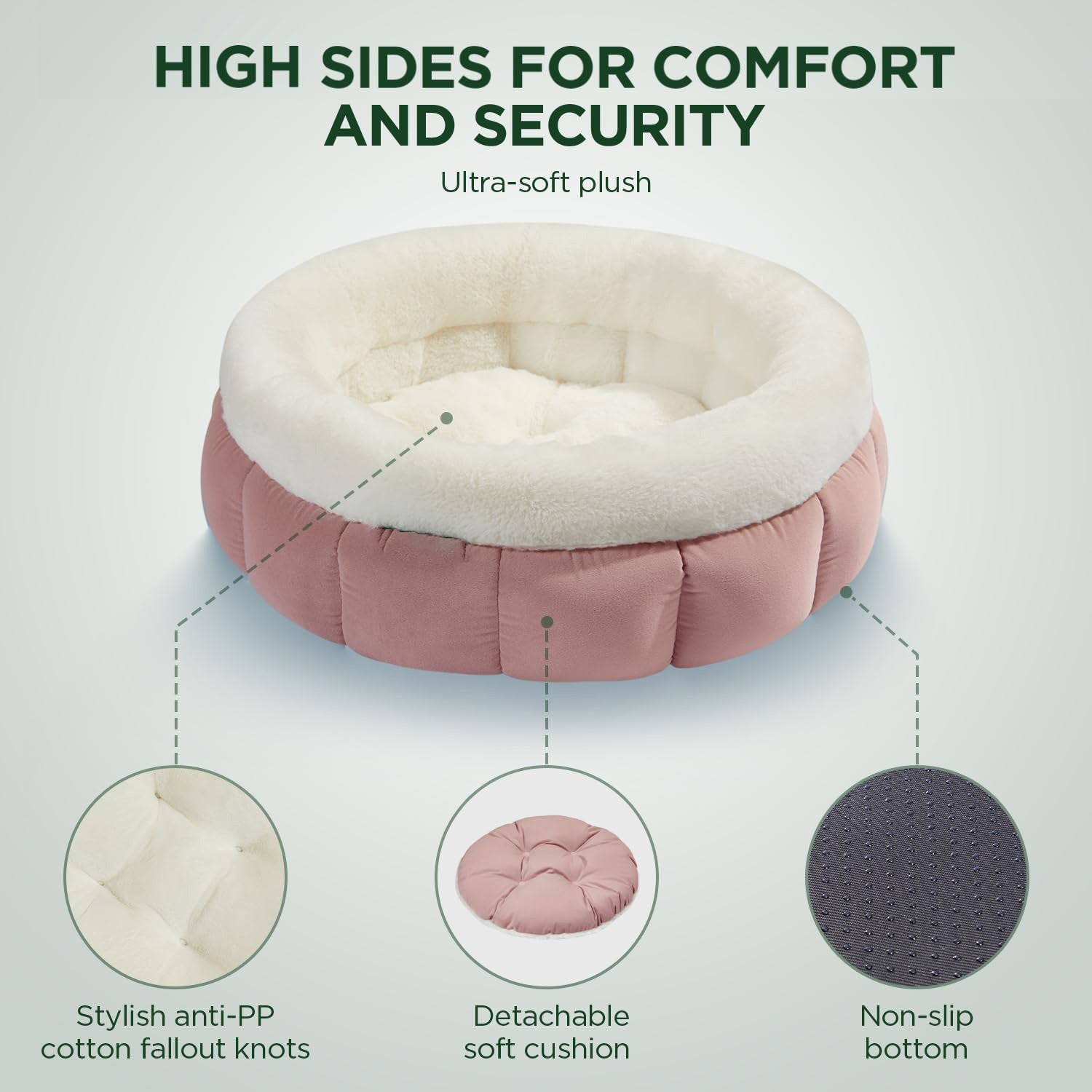 Plush Donut Pet Bed