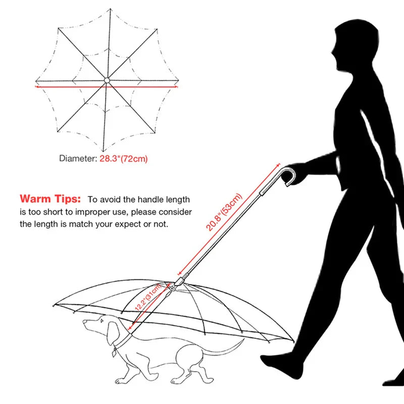 Dog Transparent Umbrella