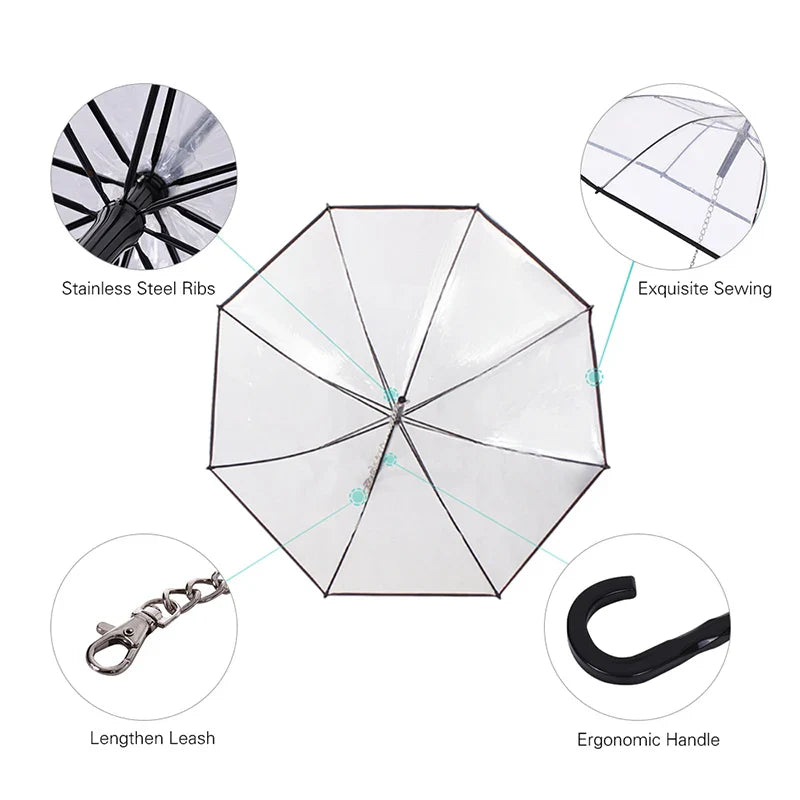 Dog Transparent Umbrella