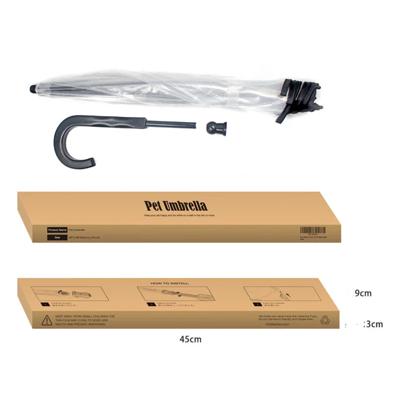 Dog Transparent Umbrella