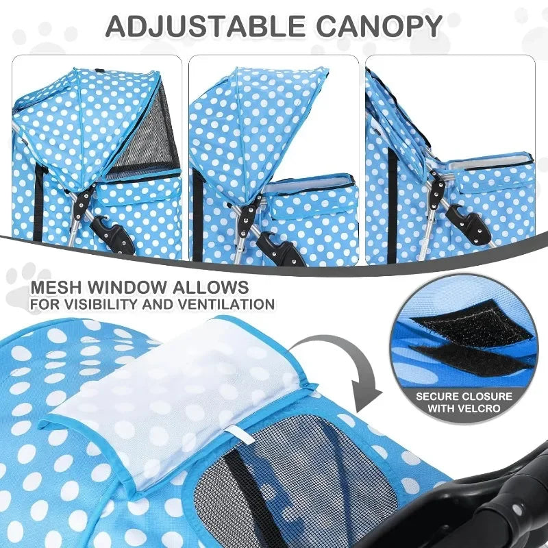 Foldable Small Dog Stroller