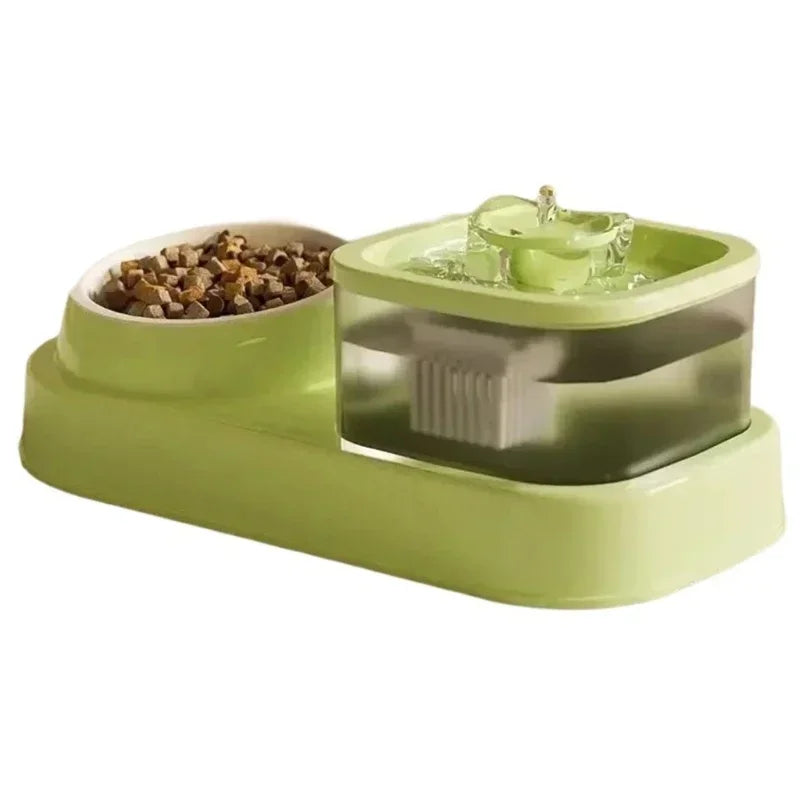 Pawfer™ 2-in-1 Pet Water Fountain Bowl