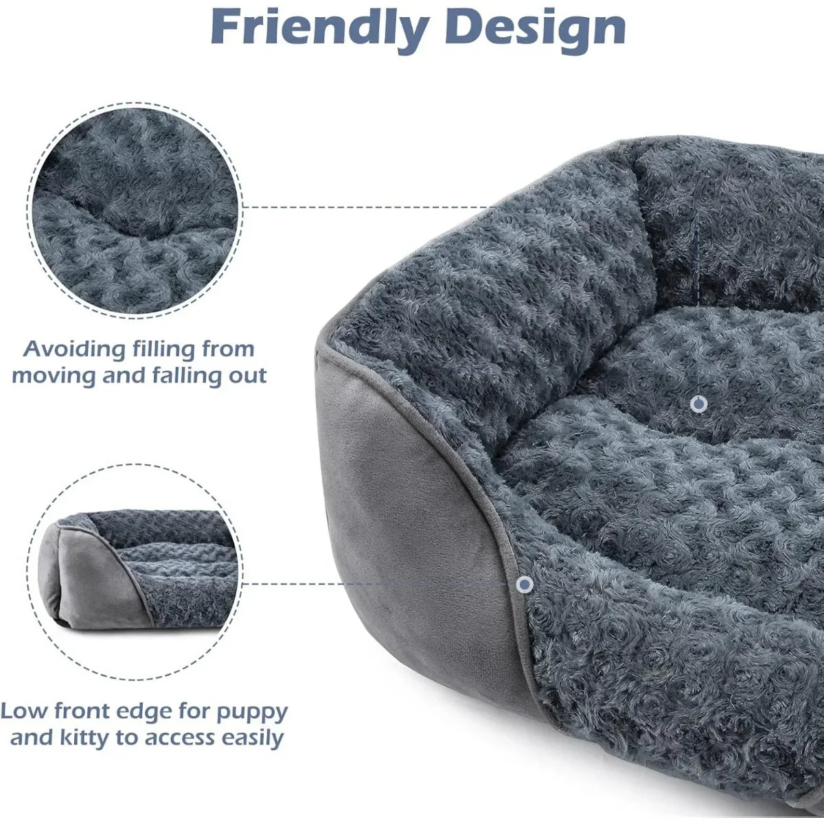 Ultra Cozy Rectangular Dog Bed