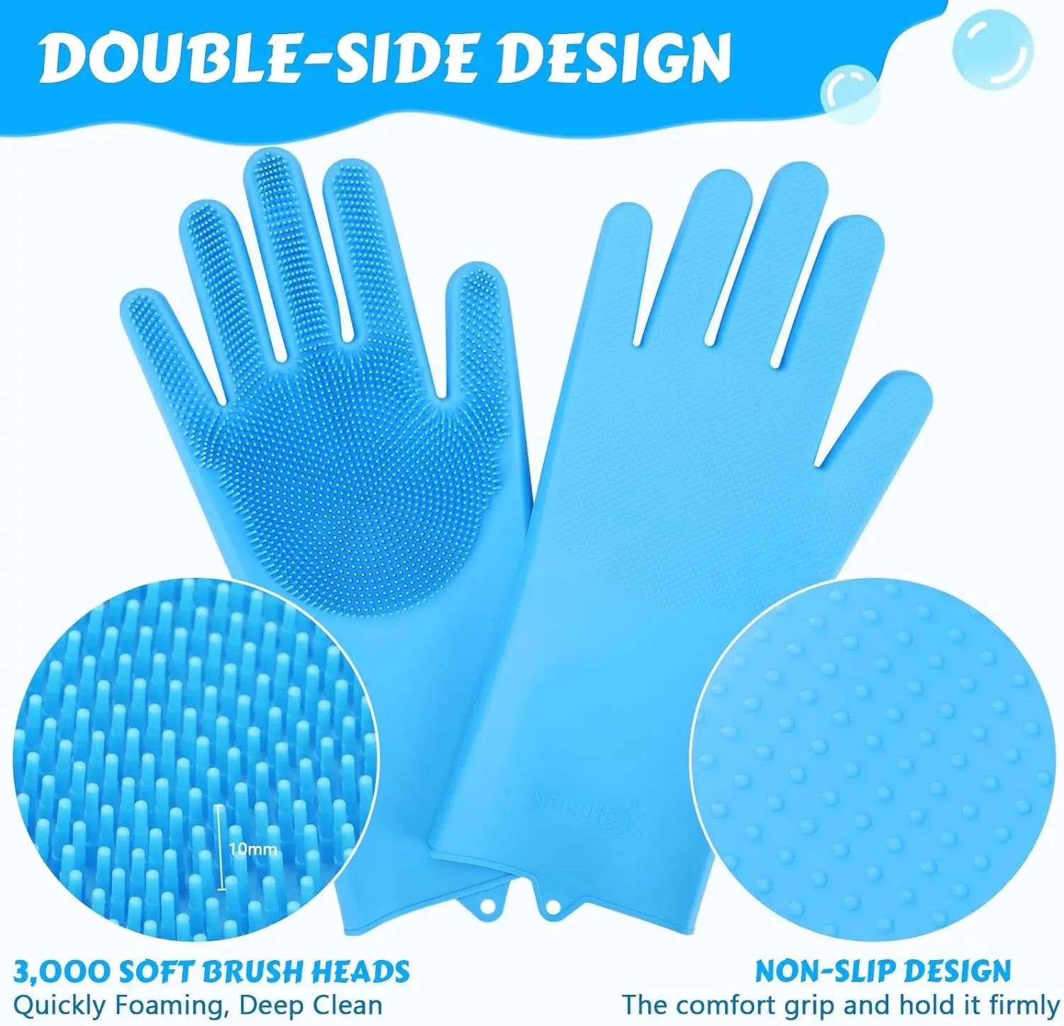 Silicone Pet Bathing Gloves