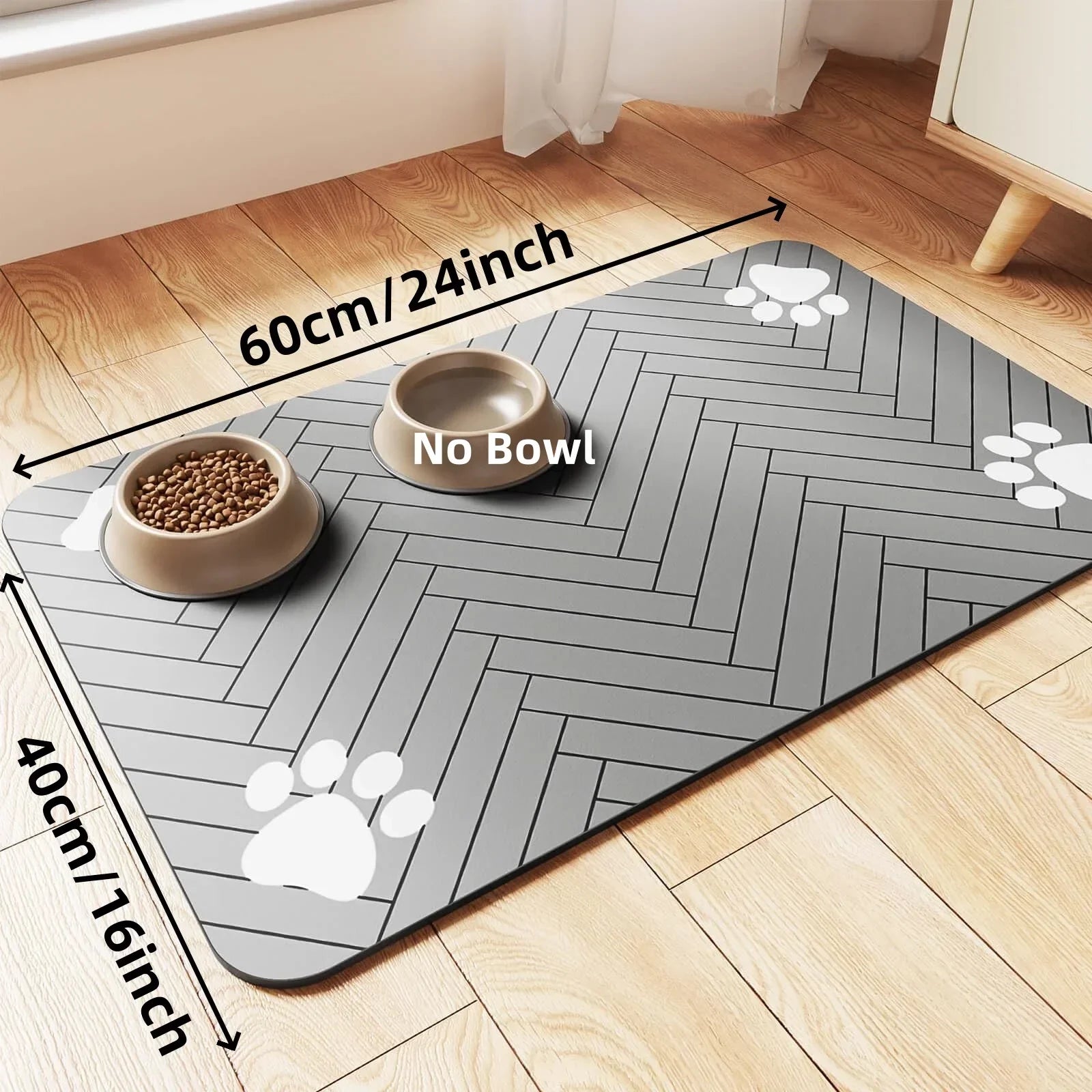 Anti Slip Waterproof Dog Bowl Mat