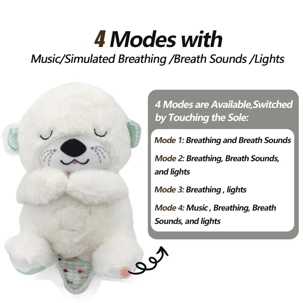 Pet Calming Otter Plush Sleeping Toy