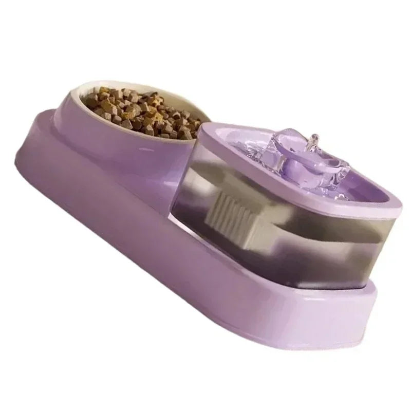 Pawfer™ 2-in-1 Pet Water Fountain Bowl