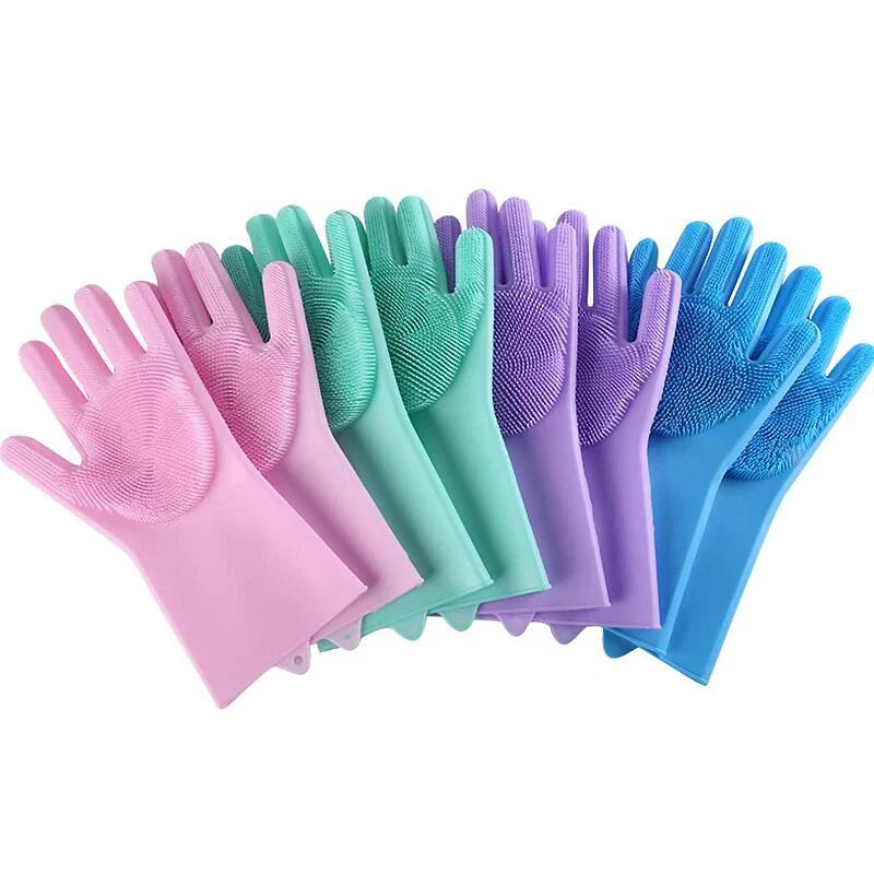 Silicone Pet Bathing Gloves