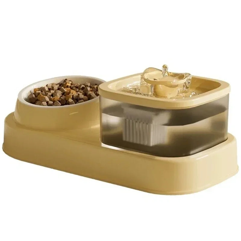 Pawfer™ 2-in-1 Pet Water Fountain Bowl