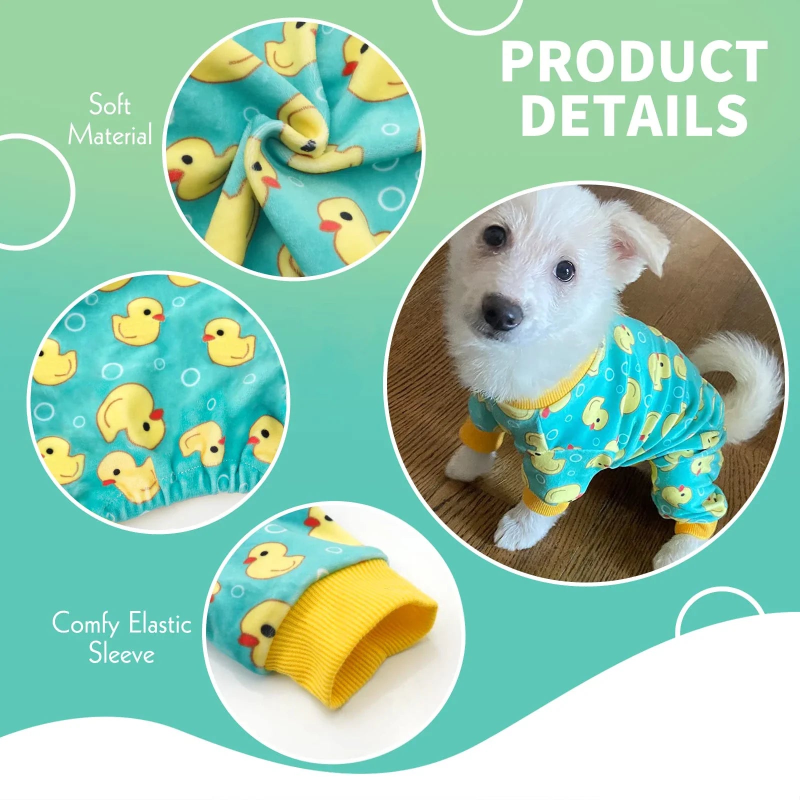 Duck Print Dog Pajama