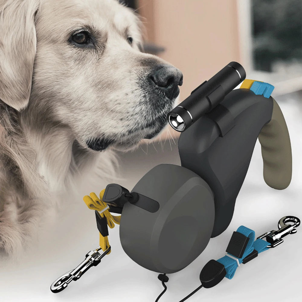 Pawfer™ Retractable Dual Dog Leash