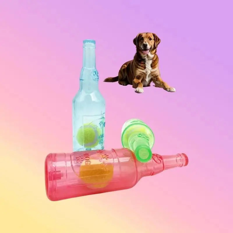 Pawfer™ Squeaky Bottle Dog Toy