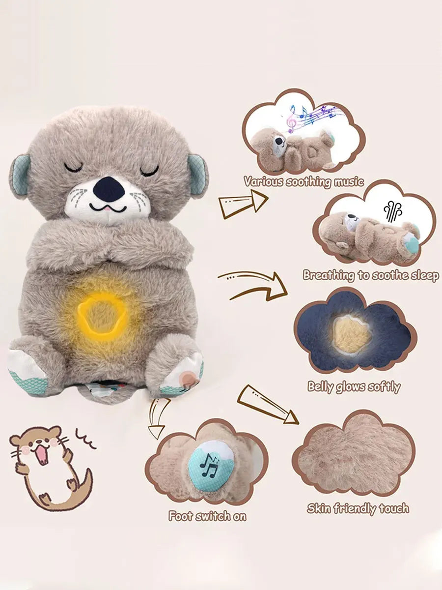 Pet Calming Otter Plush Sleeping Toy