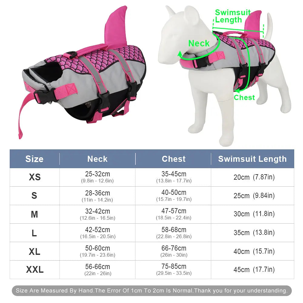 Pawfer™ Shark Dog Life Jacket