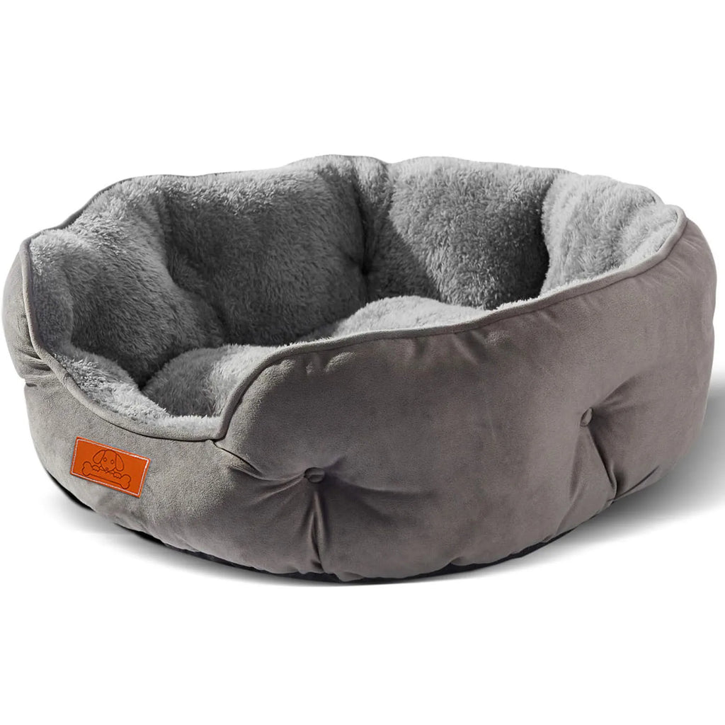 Sherpa Fleece Round Dog Bed