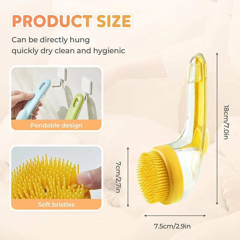 Soap Dispenser Dog Bath Brush