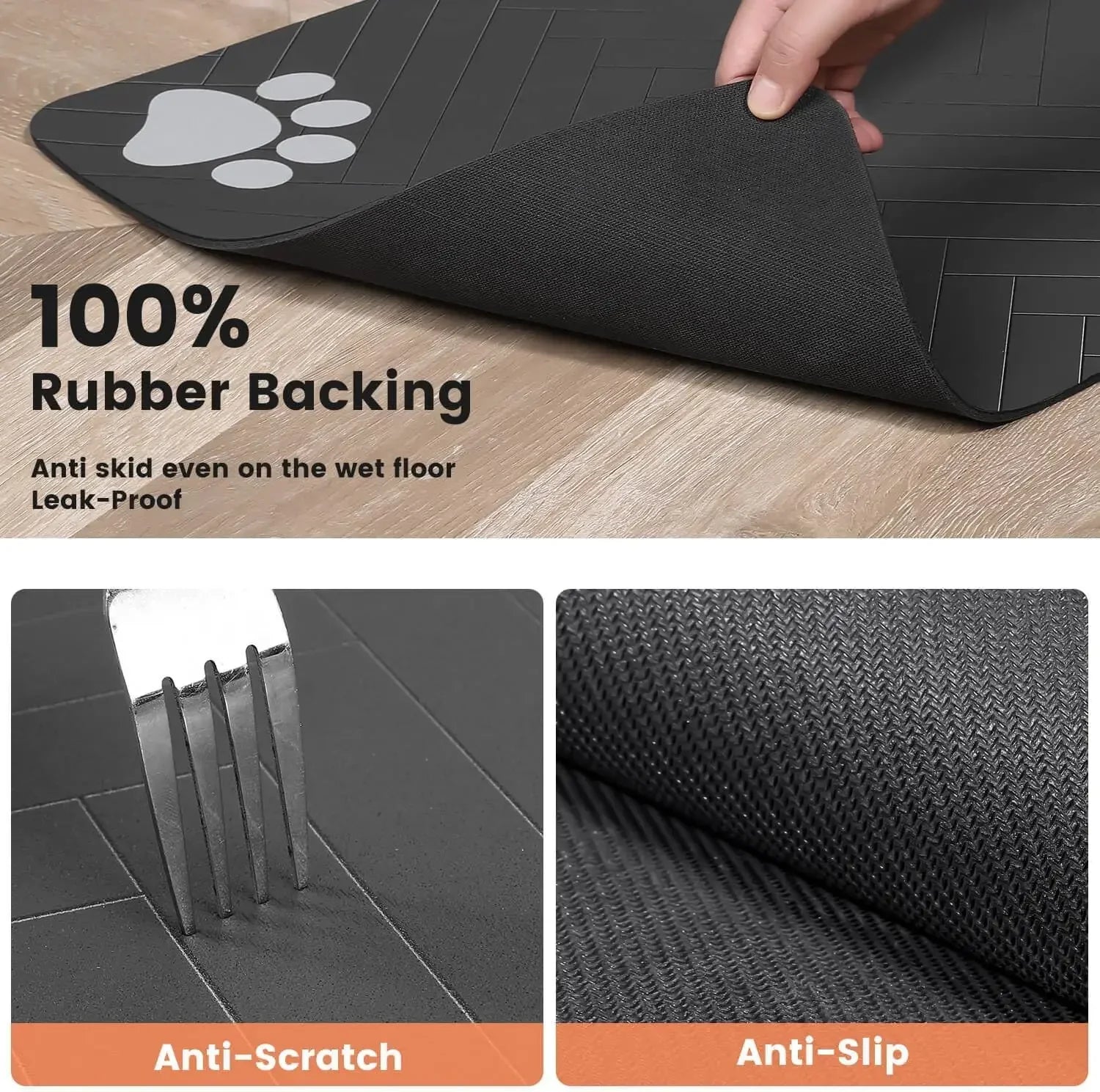 Anti Slip Waterproof Dog Bowl Mat