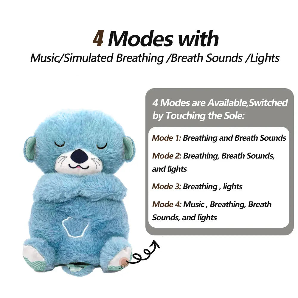 Pet Calming Otter Plush Sleeping Toy