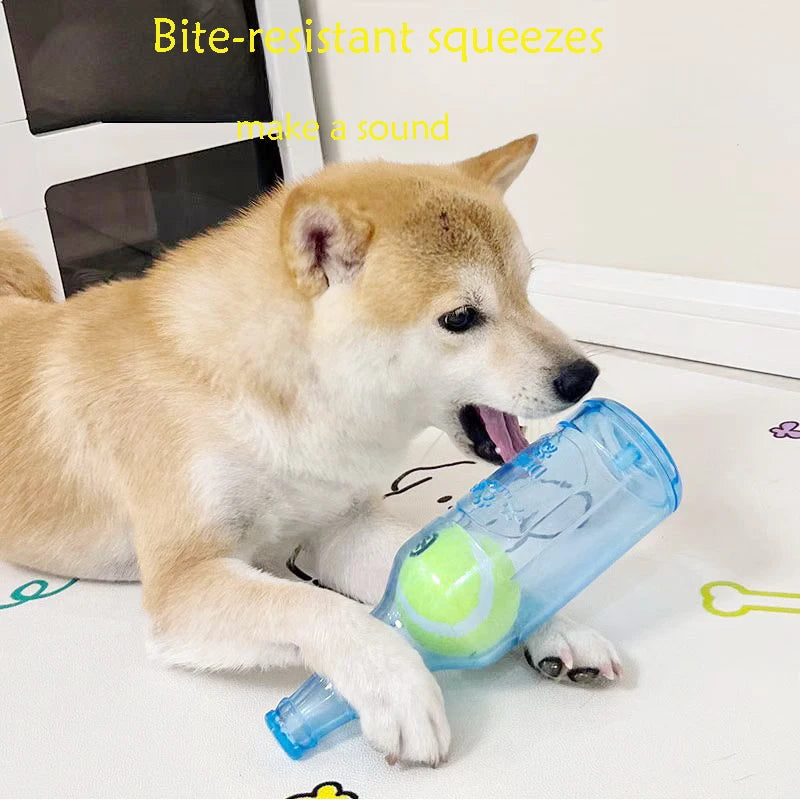 Pawfer™ Squeaky Bottle Dog Toy