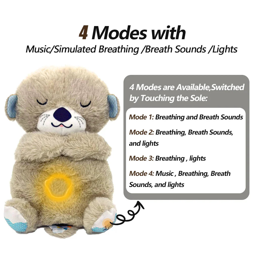 Pet Calming Otter Plush Sleeping Toy