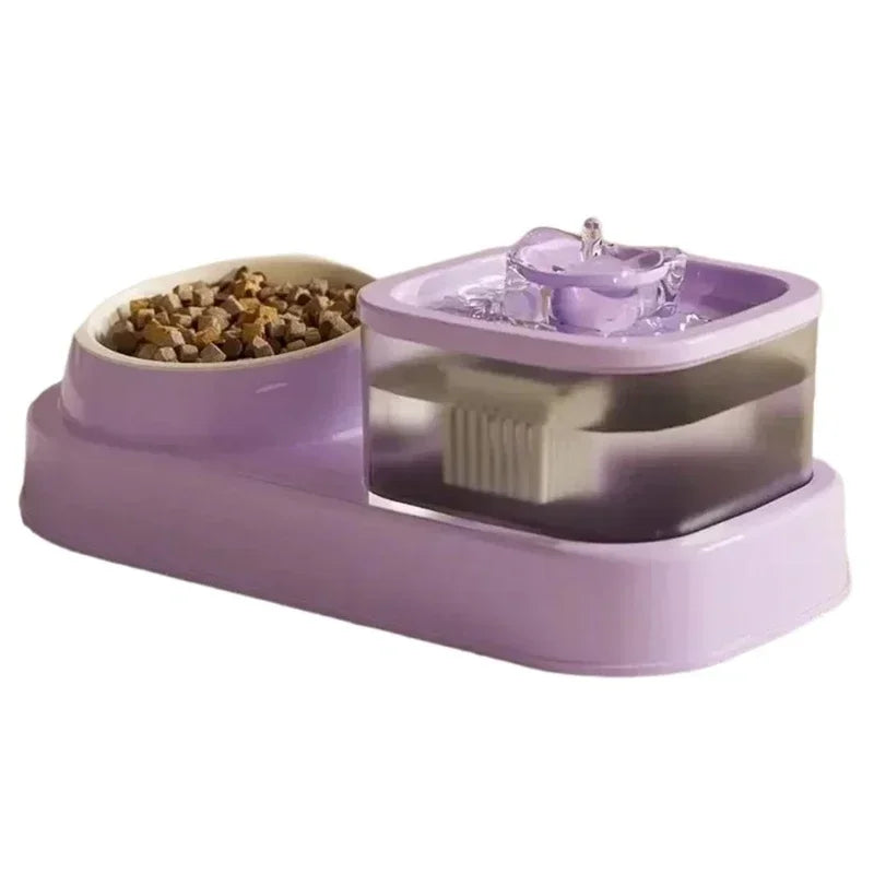 Pawfer™ 2-in-1 Pet Water Fountain Bowl