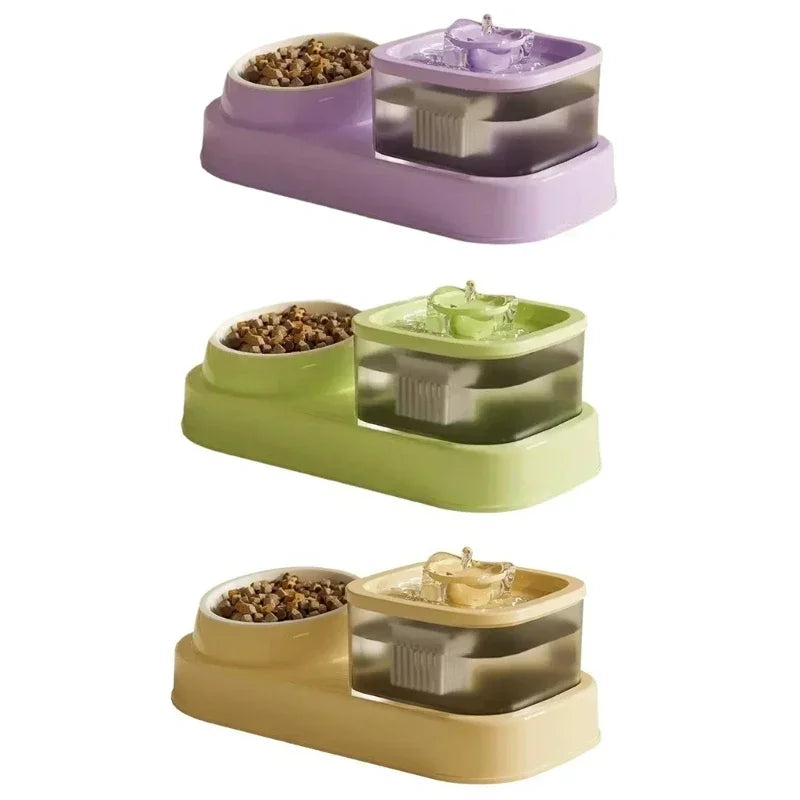 Pawfer™ 2-in-1 Pet Water Fountain Bowl