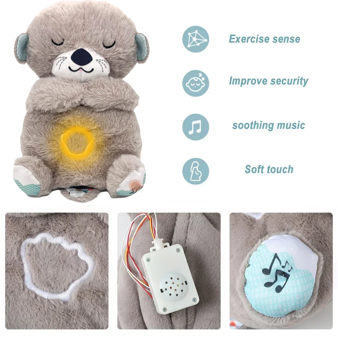 Pet Calming Otter Plush Sleeping Toy