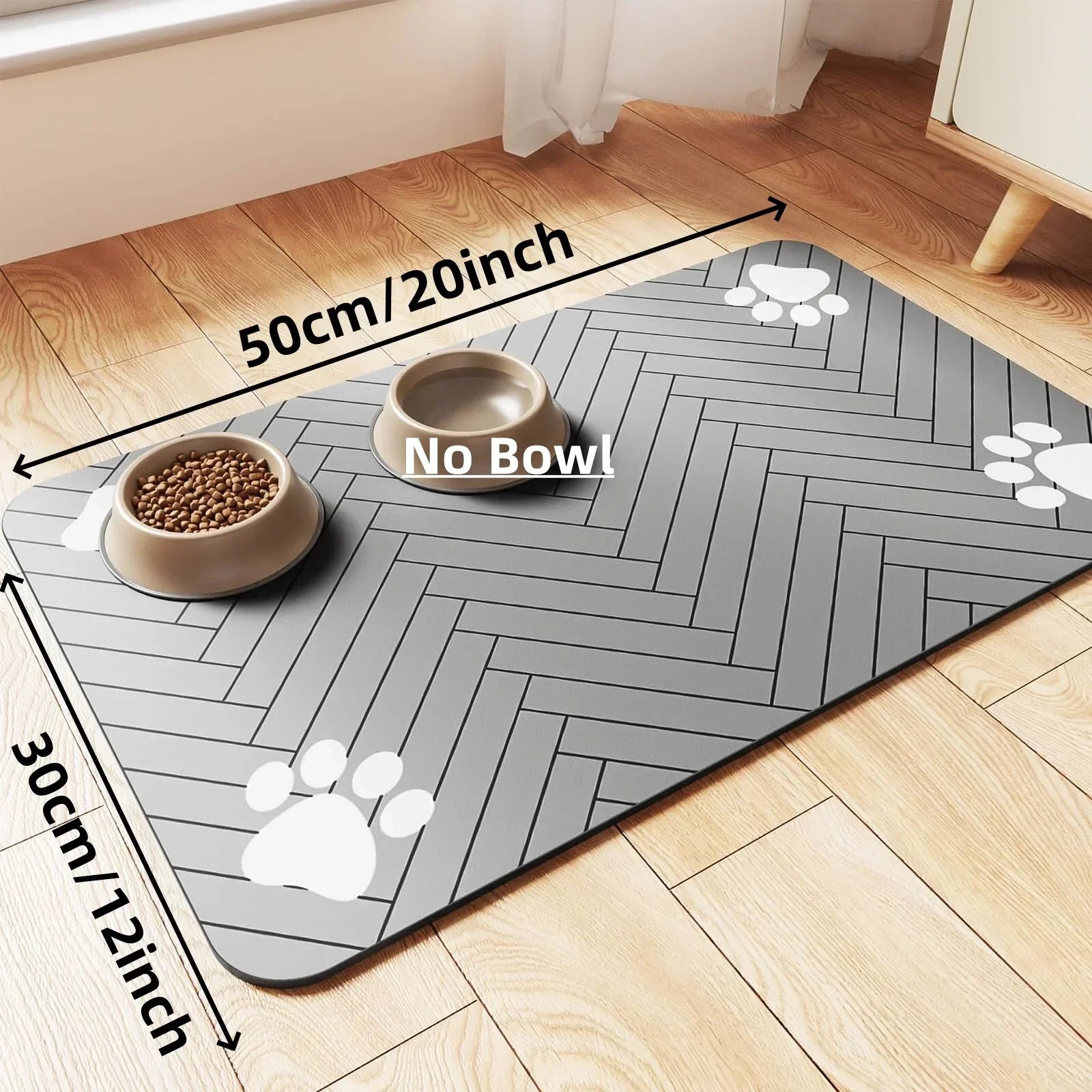 Anti Slip Waterproof Dog Bowl Mat