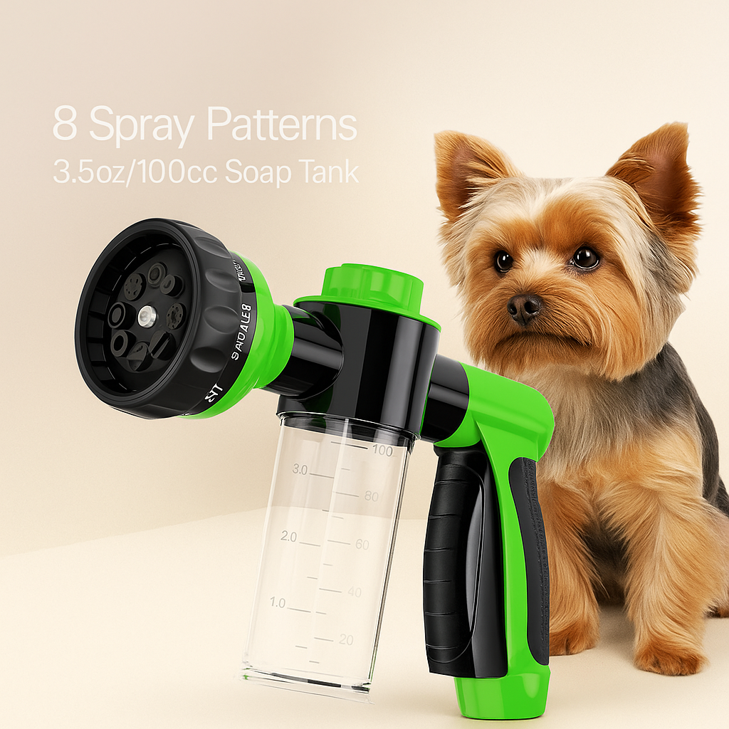 3 in 1 Dog Bath Hose Nozzle