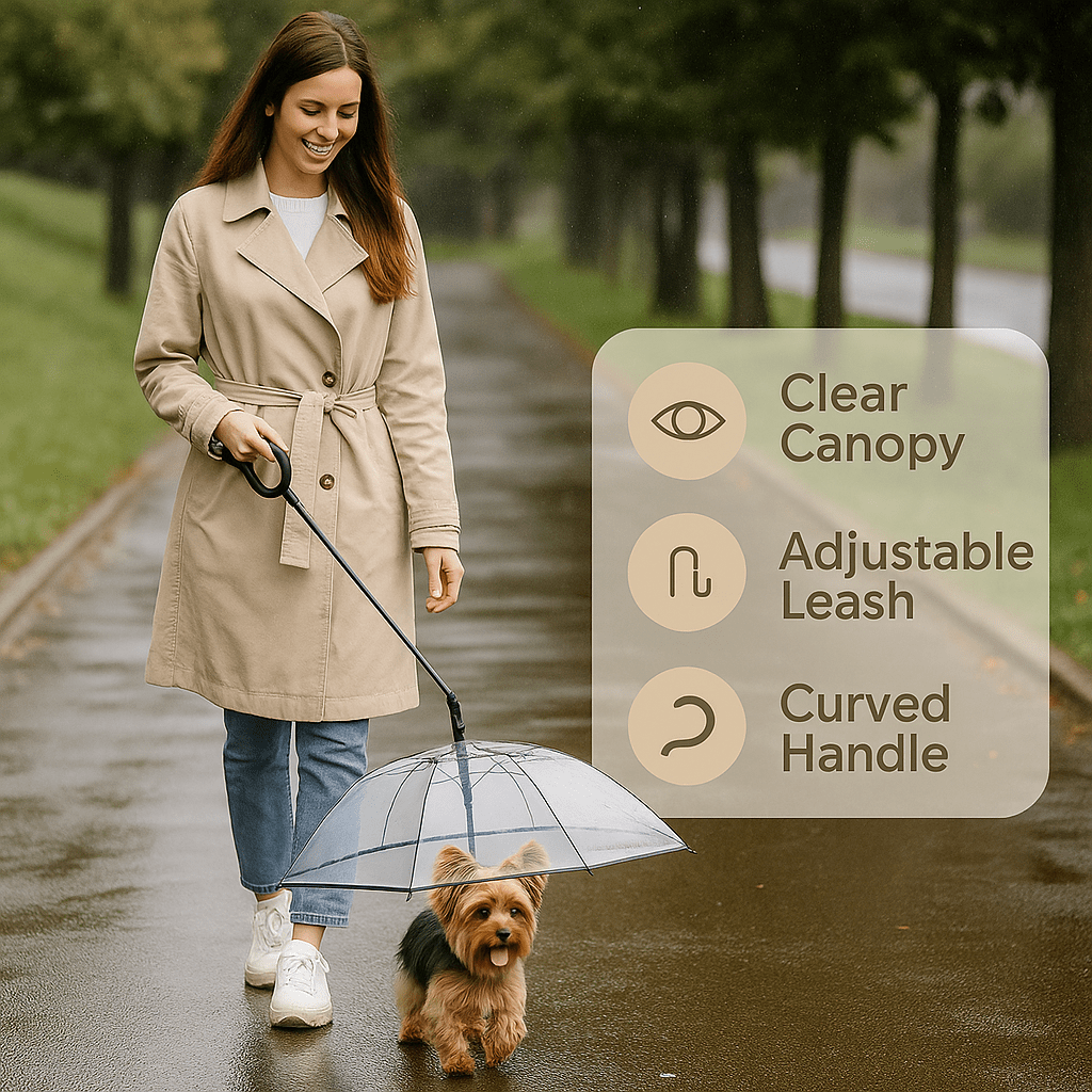 Dog Transparent Umbrella