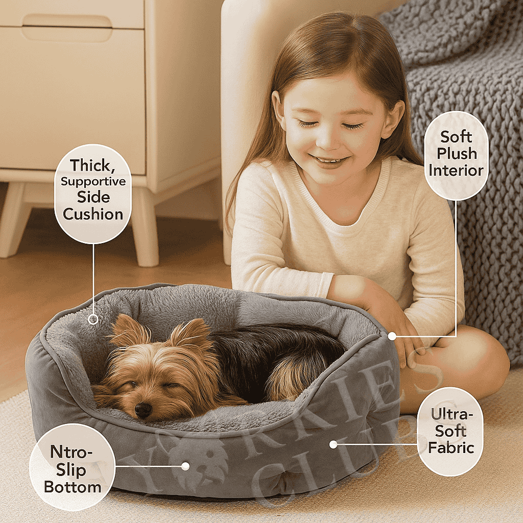 Sherpa Fleece Round Dog Bed