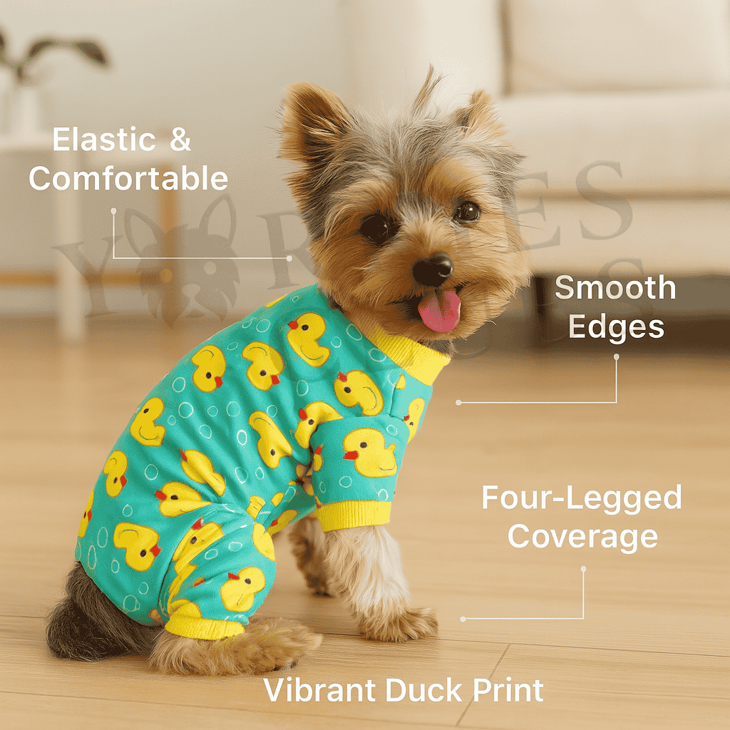 Duck Print Dog Pajama