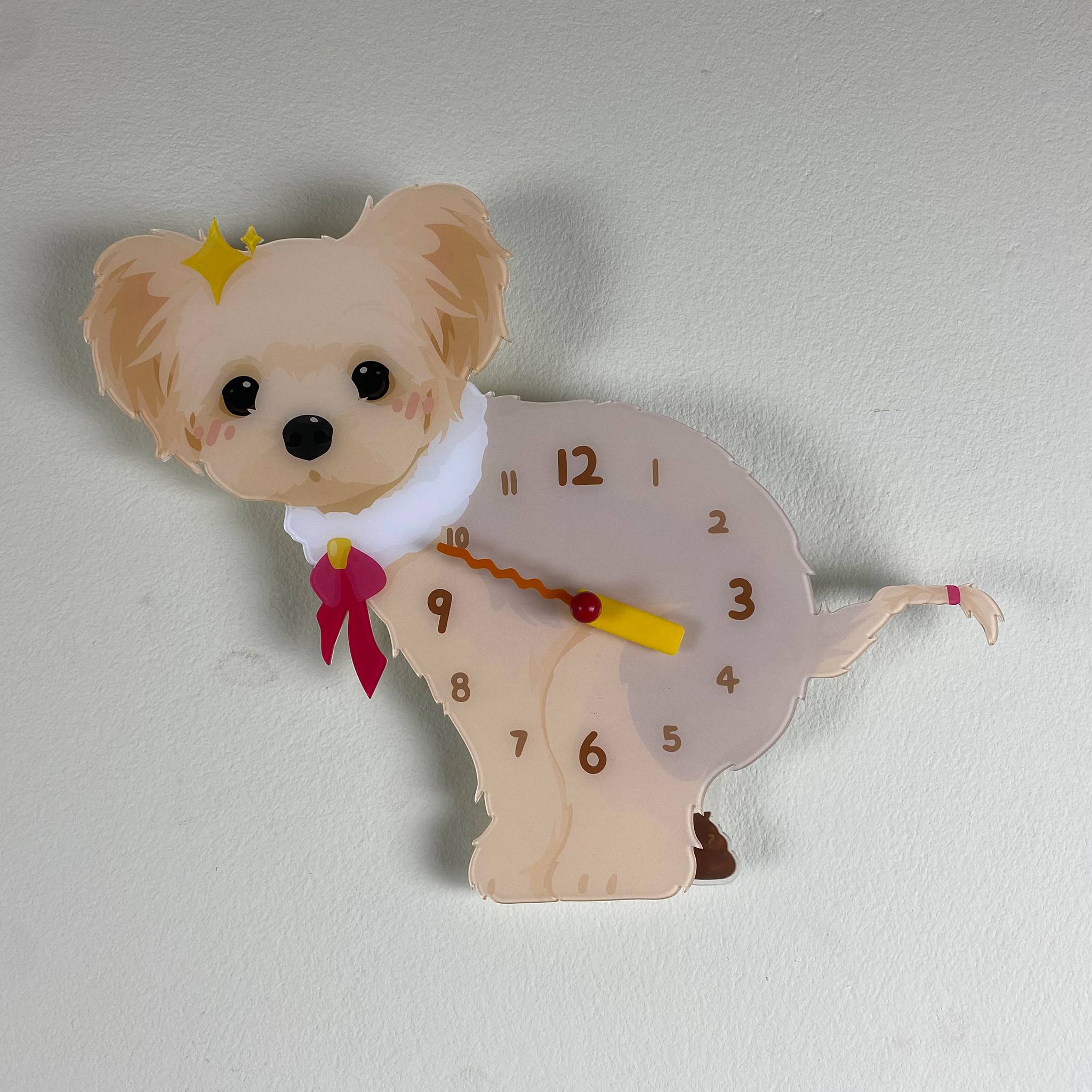 Pawfer™ Yorkshire Terrier Pooping Wall Clock