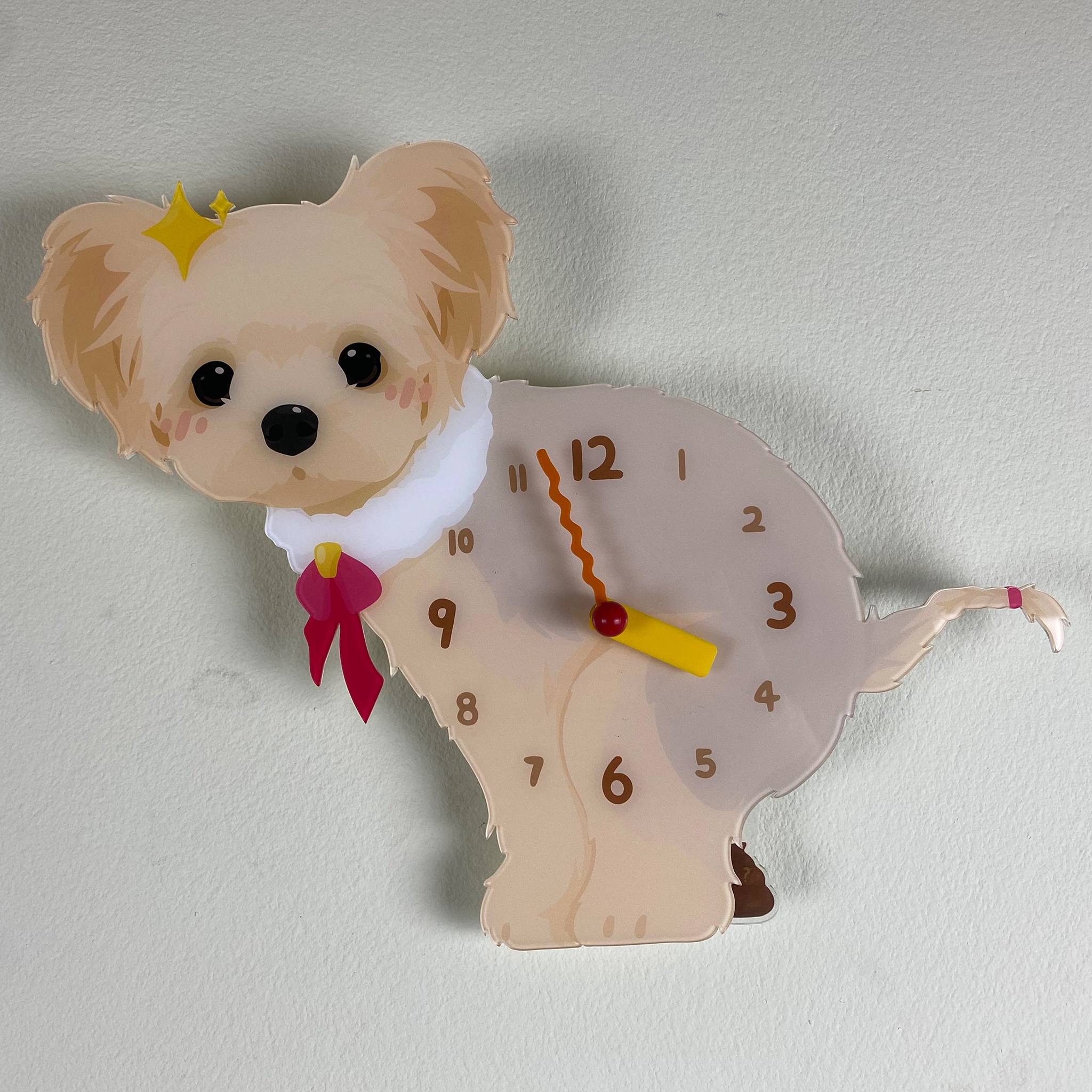 Pawfer™ Yorkshire Terrier Pooping Wall Clock