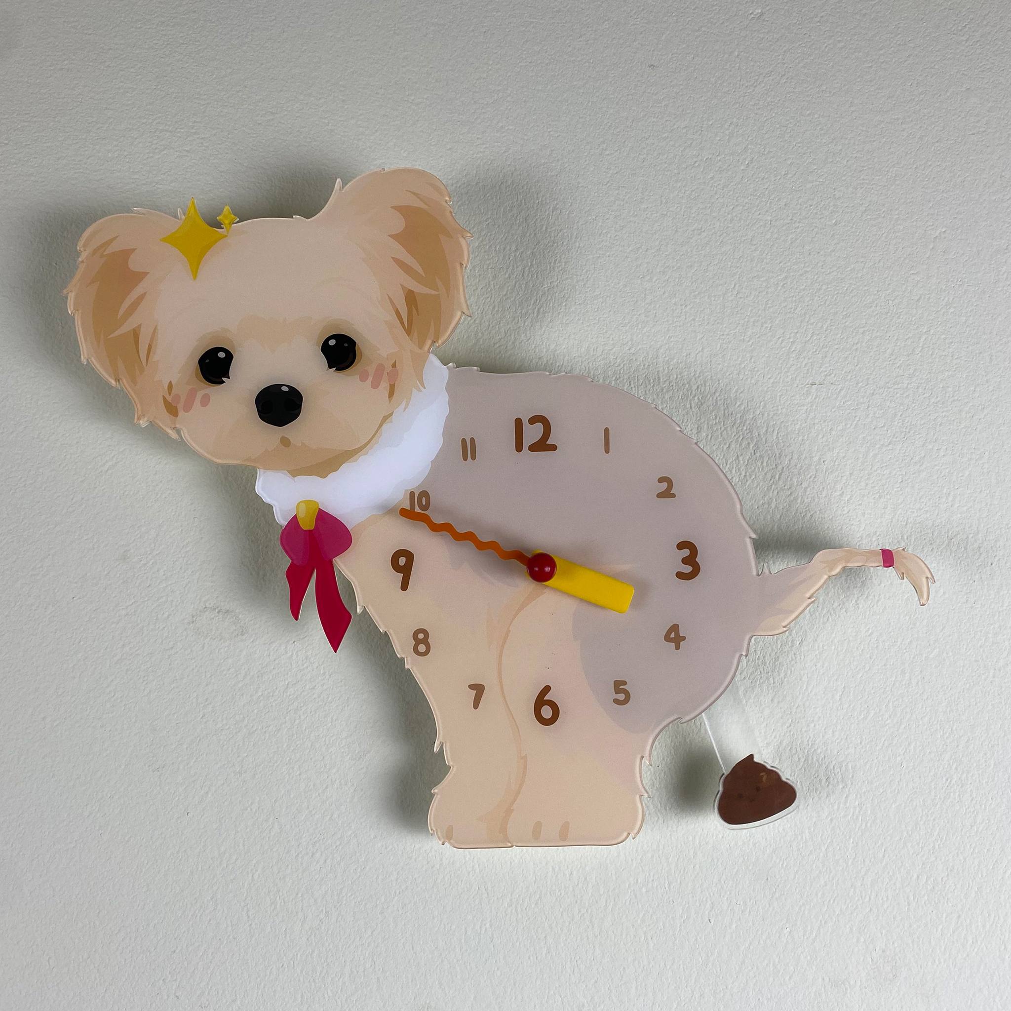 Pawfer™ Yorkshire Terrier Pooping Wall Clock