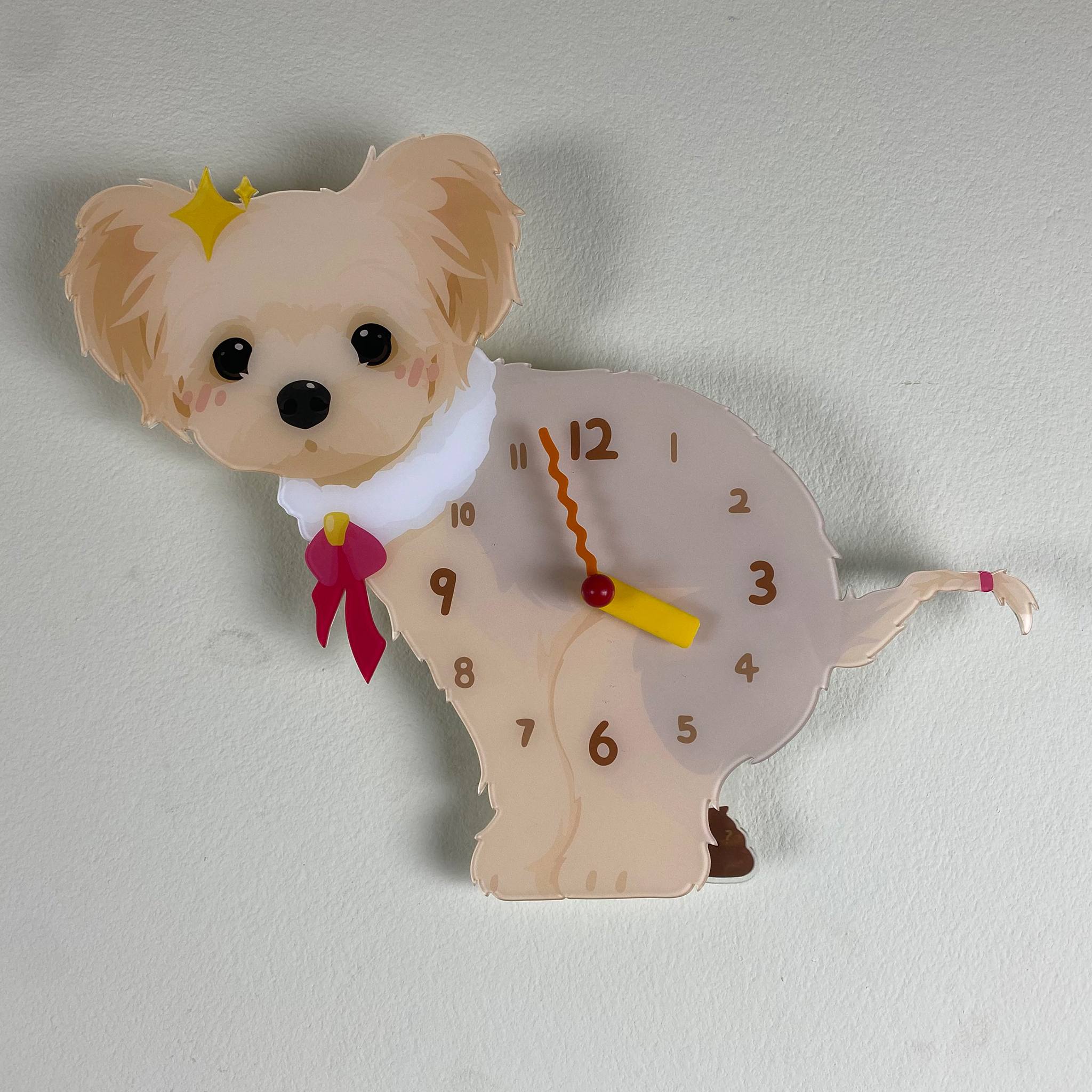Pawfer™ Yorkshire Terrier Pooping Wall Clock