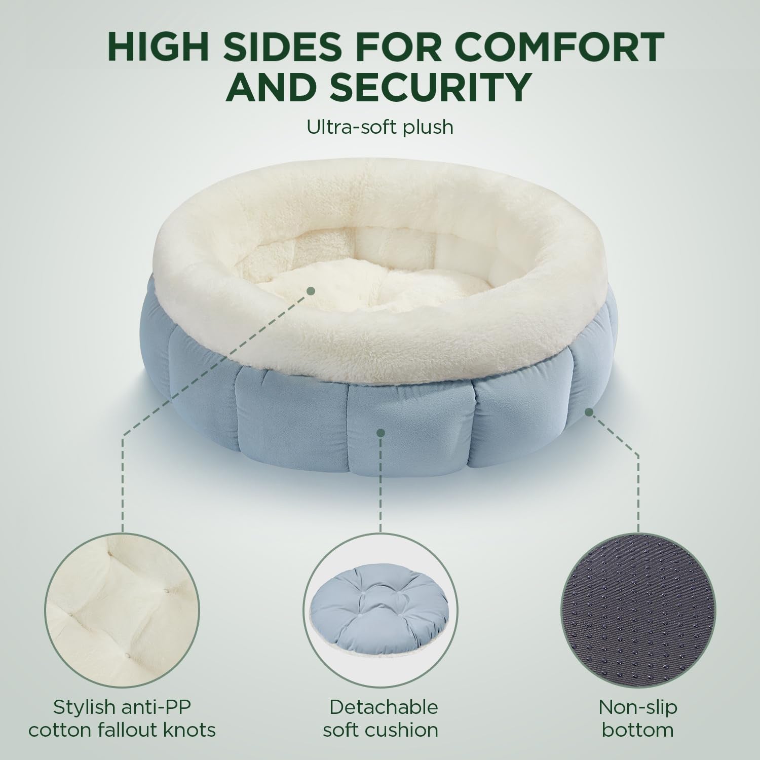 Plush Donut Pet Bed